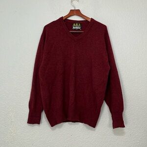 Barbour Wool V Neck Sweater
